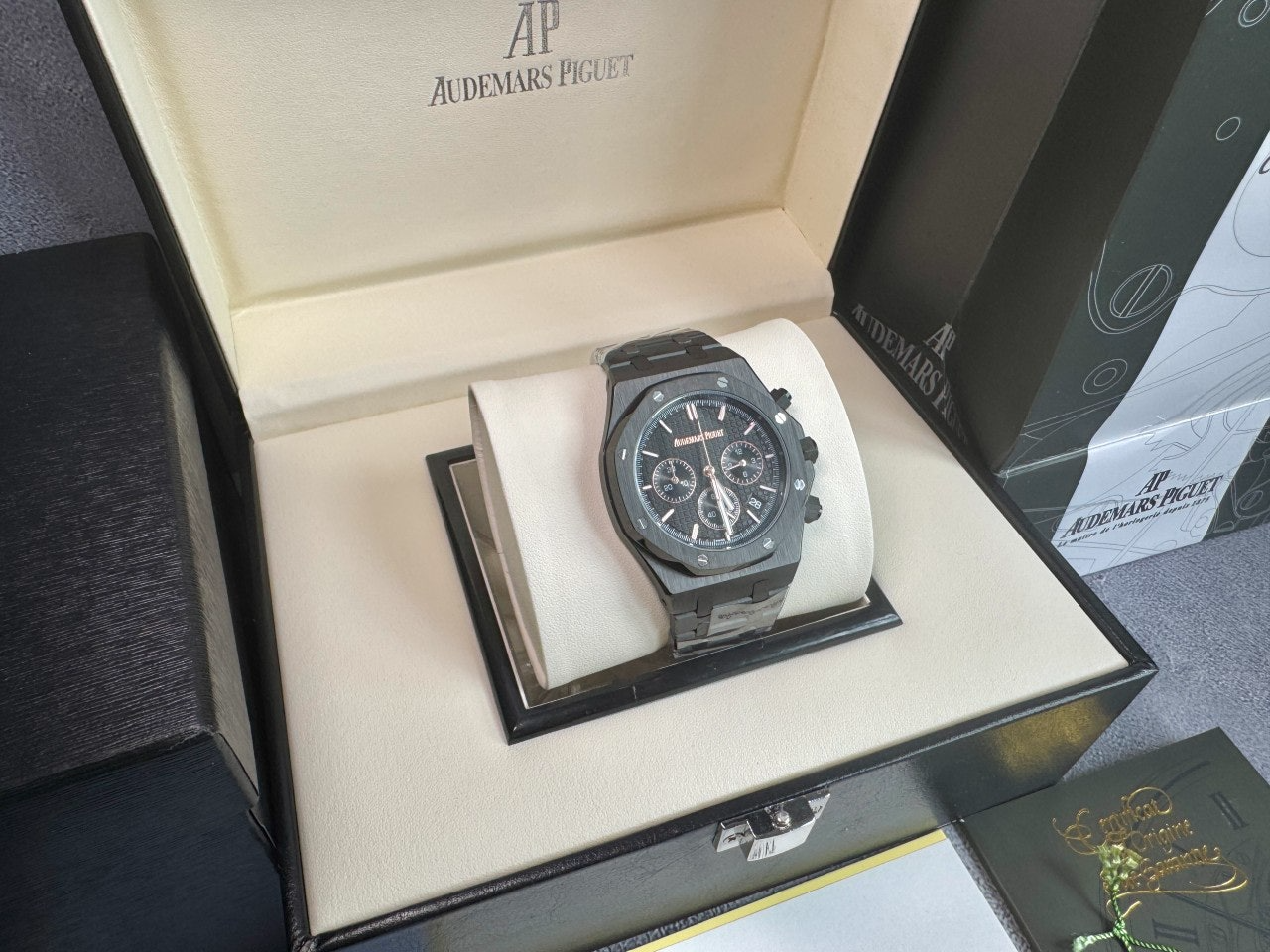 오데마피게-시계-국내배송 로얄오크 50주년 올블랙 41mm