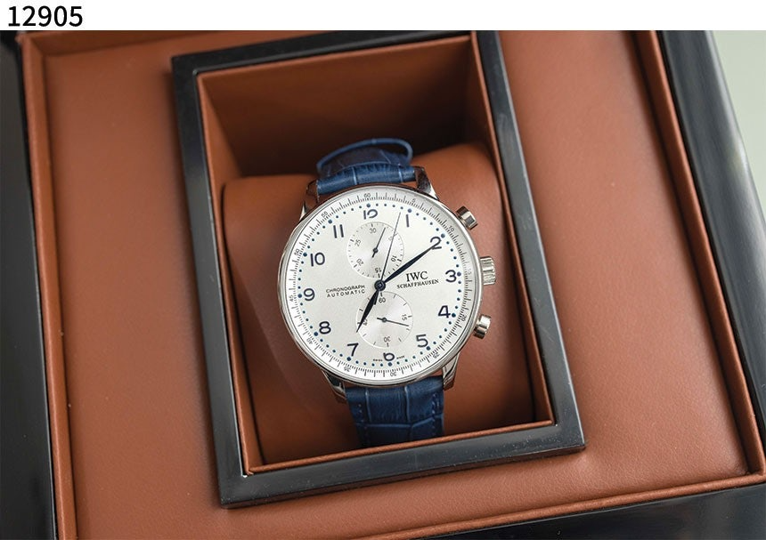 IWC-시계-국내배송 샤프하우젠 포르투기저 블루다이얼