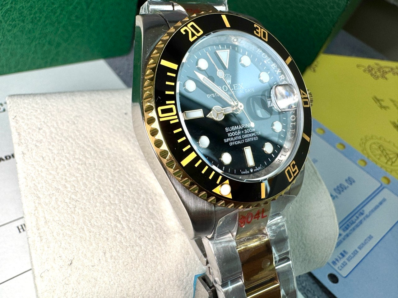롤렉스-시계-국내배송 서브마리너 블랙 콤비 40mm