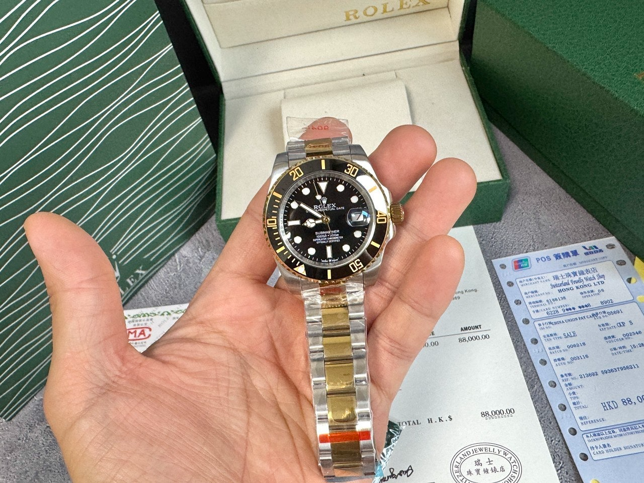 롤렉스-시계-국내배송 서브마리너 블랙 콤비 40mm