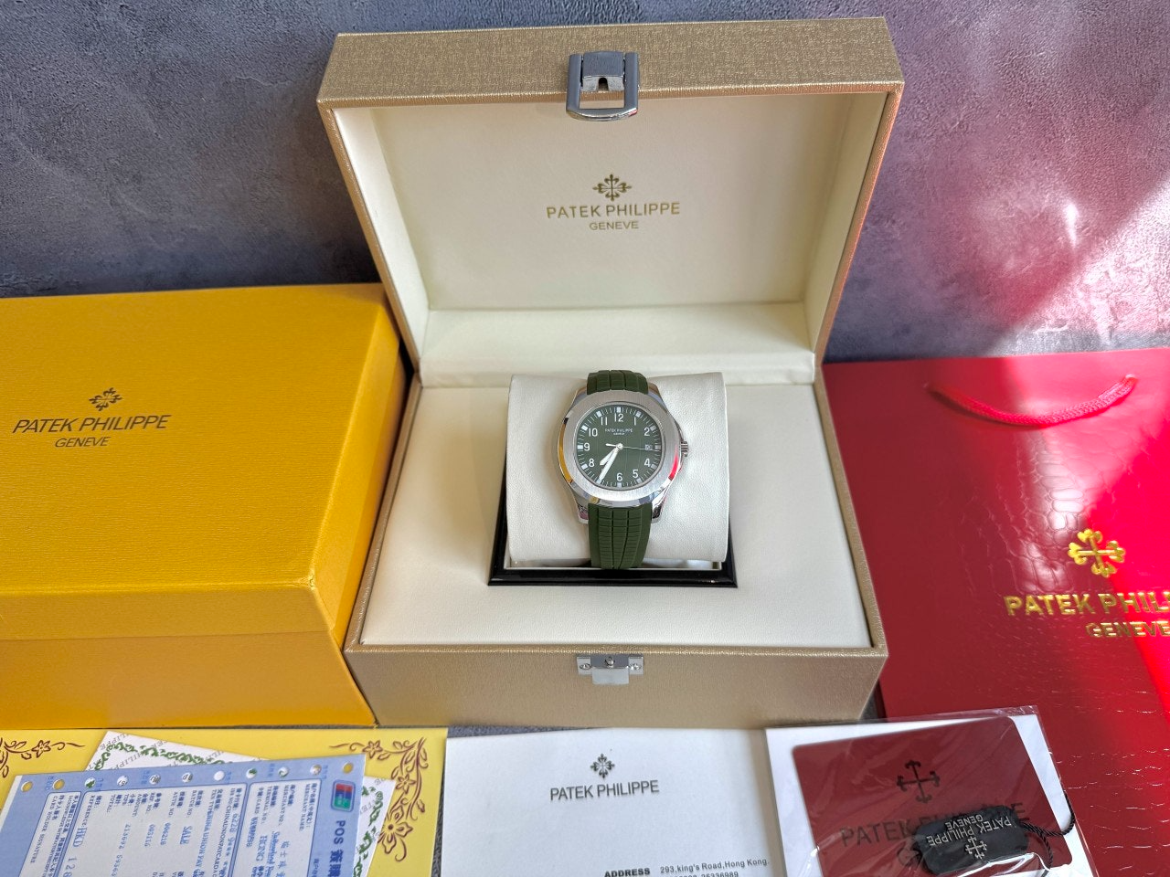파텍필립-시계-국내배송 아쿠아넛 그린다이얼 40mm