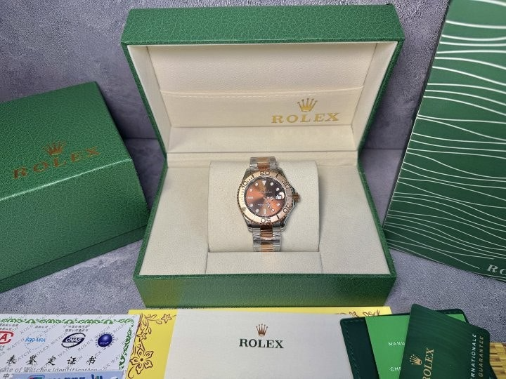 롤렉스-시계-국내배송 요트마스터 브라운 40mm 에버로즈골드