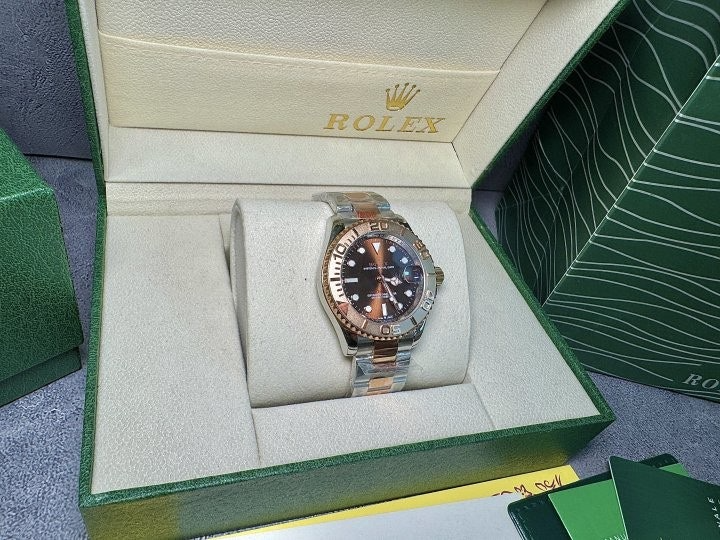 롤렉스-시계-국내배송 요트마스터 브라운 40mm 에버로즈골드