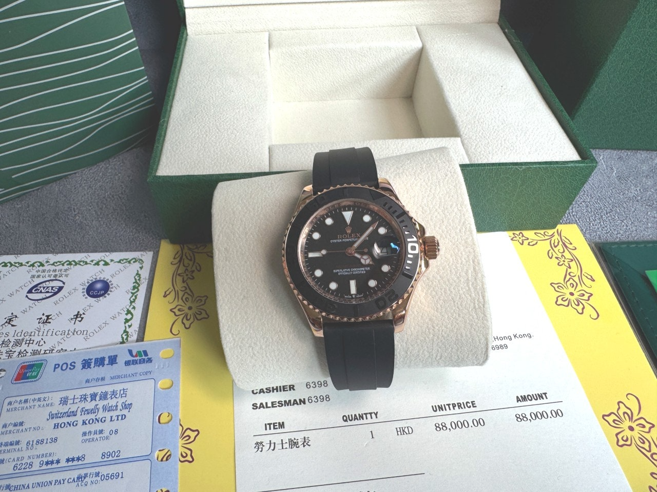 롤렉스-시계-국내배송 요트마스터 오이스터 40mm 에버로즈골드