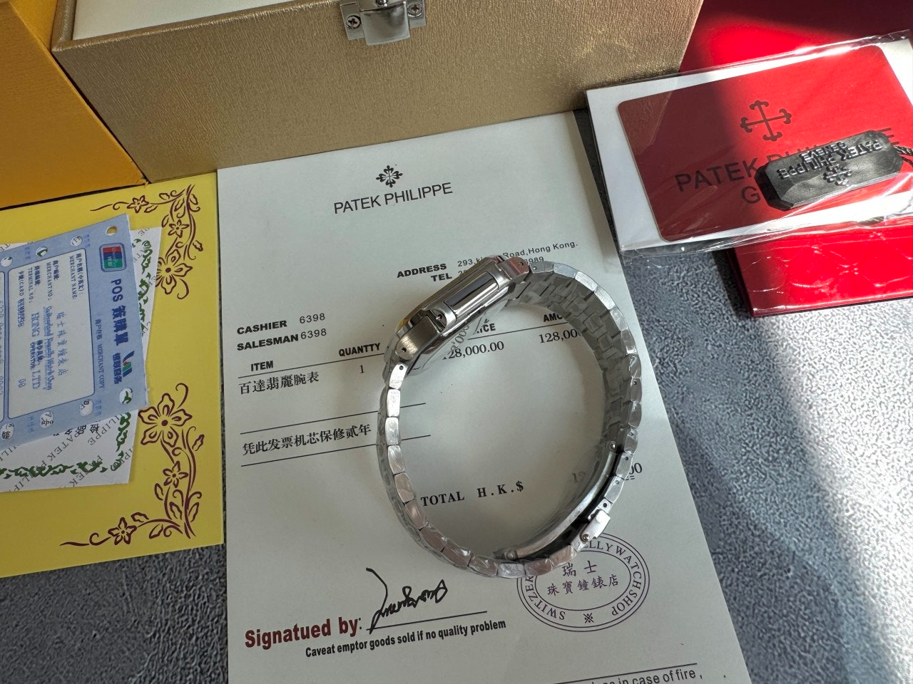 파텍필립-시계-국내배송 큐비투스 5821 그린다이얼 40mm