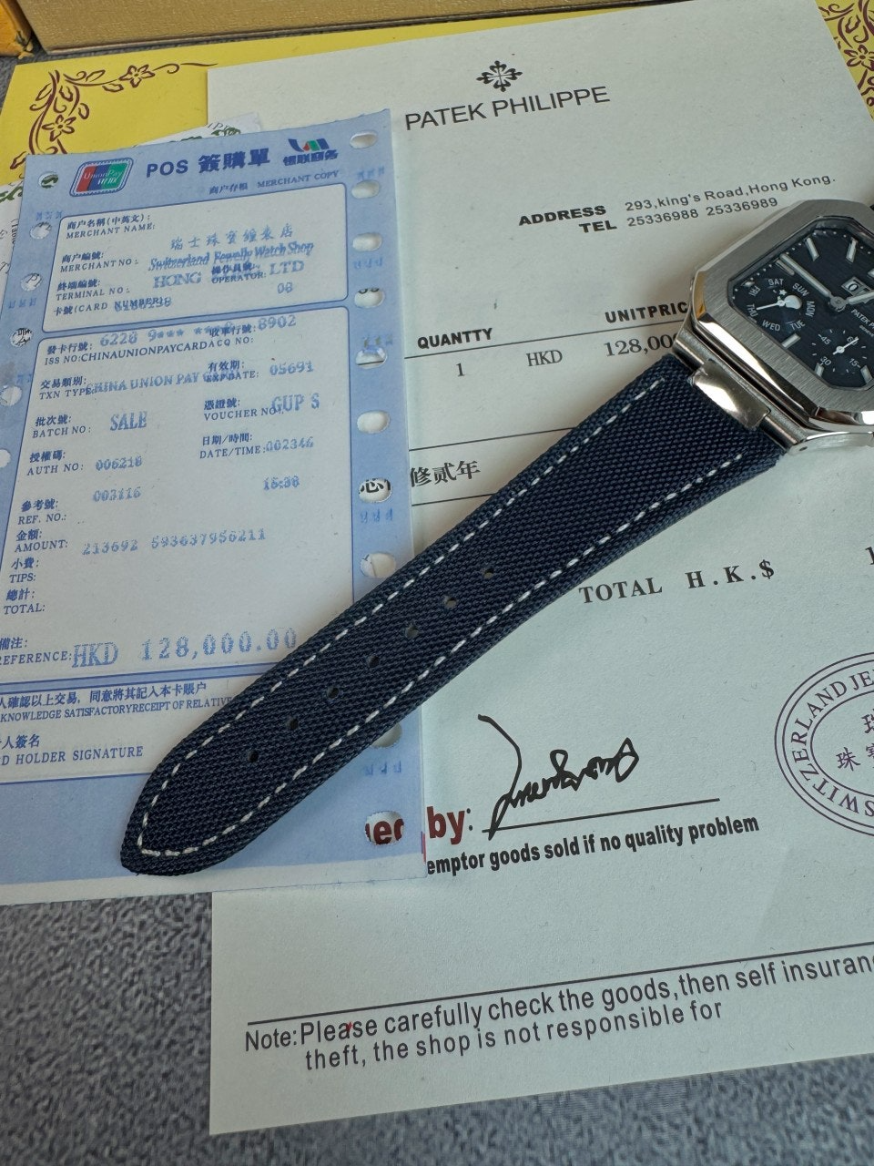 파텍필립-시계-국내배송 큐비투스 5822 선버스트블루 40mm
