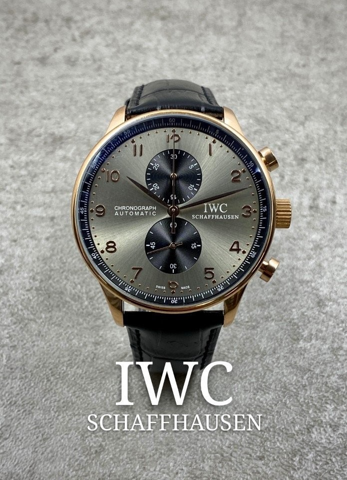 IWC-시계-국내배송 포르투기저 그레이다이얼 콤비