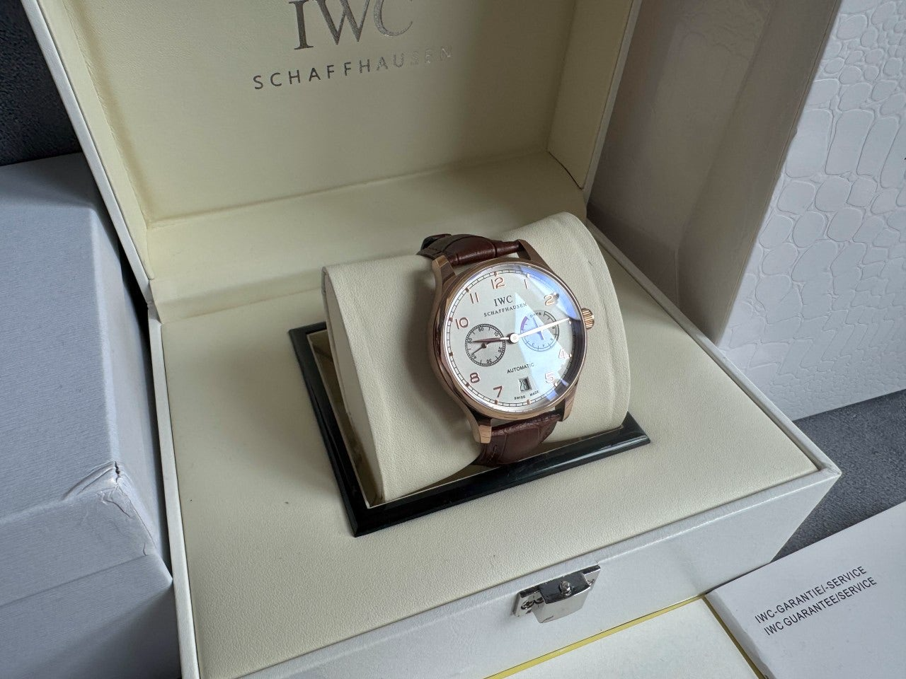 IWC-시계-국내배송 포르투기저 오토매틱 42mm 로즈골드