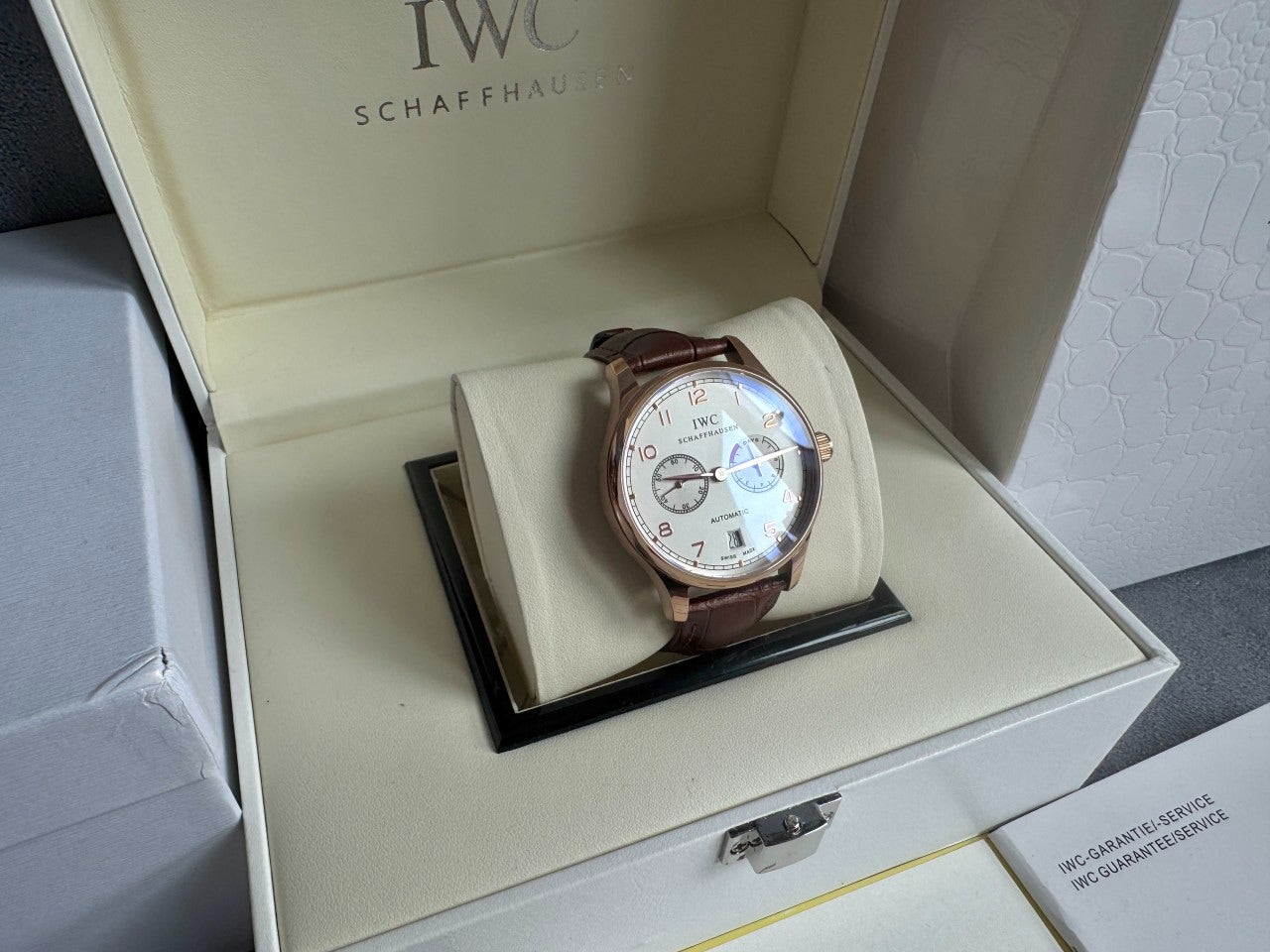 IWC-시계-국내배송 포르투기저 오토매틱 42mm 로즈골드