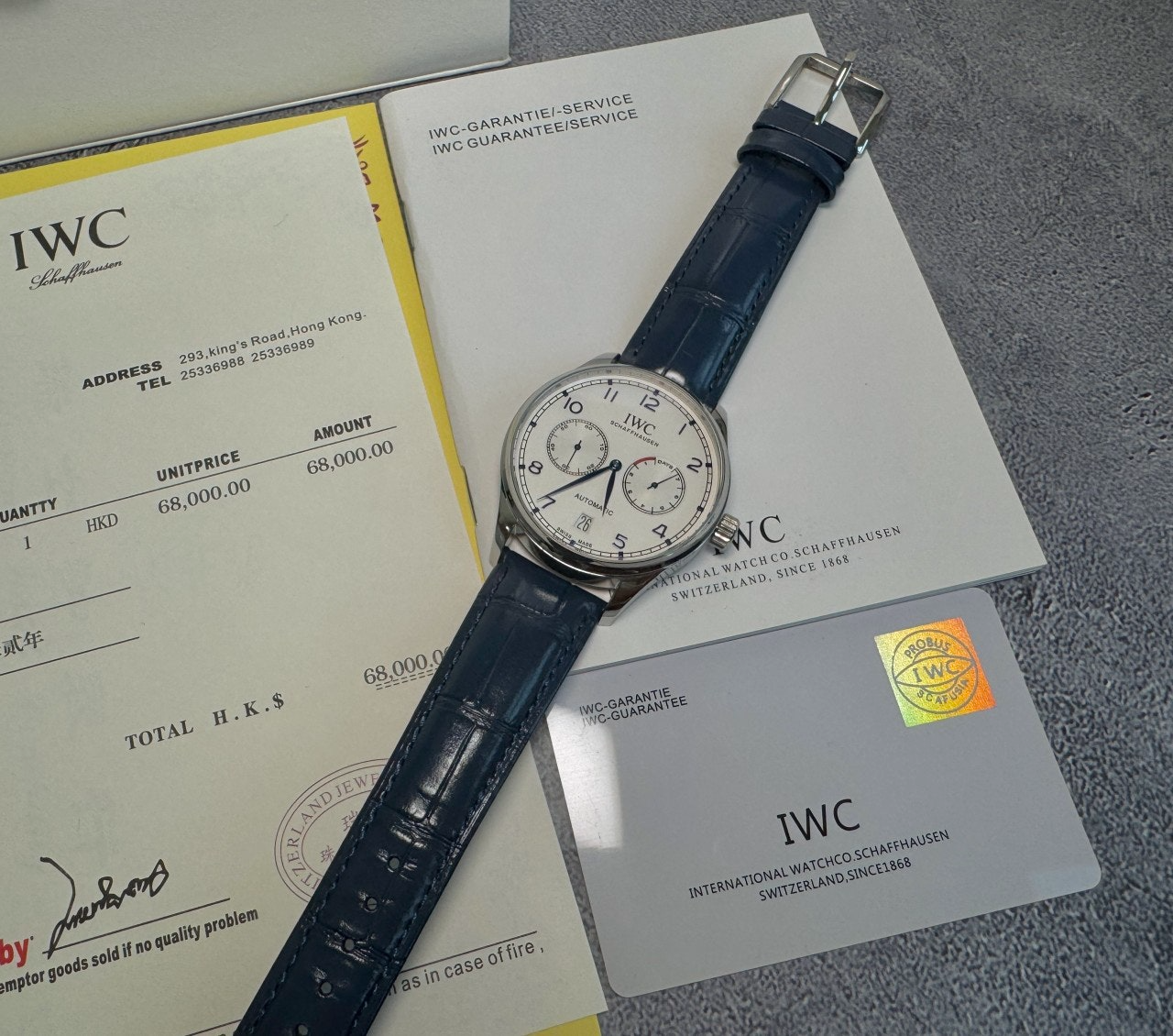 IWC-시계-국내배송 포르투기저 오토매틱 42mm 엘리게이터