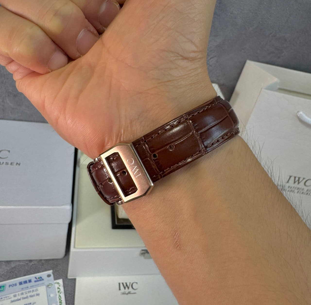 IWC-시계-국내배송 포르투기저 크로노그래프 42mm 로즈골드