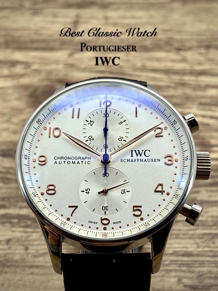IWC-시계-국내배송 포르투기저 화이트다이얼 골드침