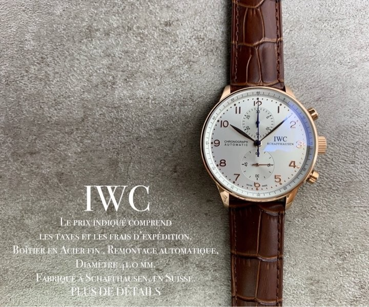 IWC-시계-국내배송 포르투기저 회이트다이얼 골드침