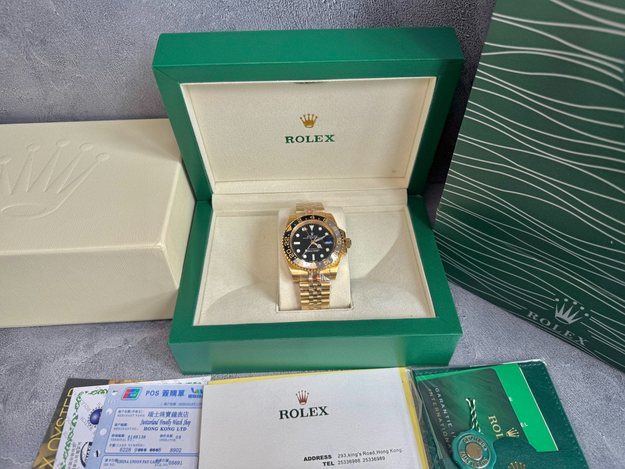 롤렉스-시계-국내배송 GMT 마스터2 옐로우골드 블랙다이얼 40mm