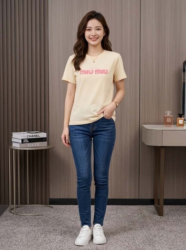 미우미우-상의-국내배송 빅로고 뽀글이패치 수입라운드