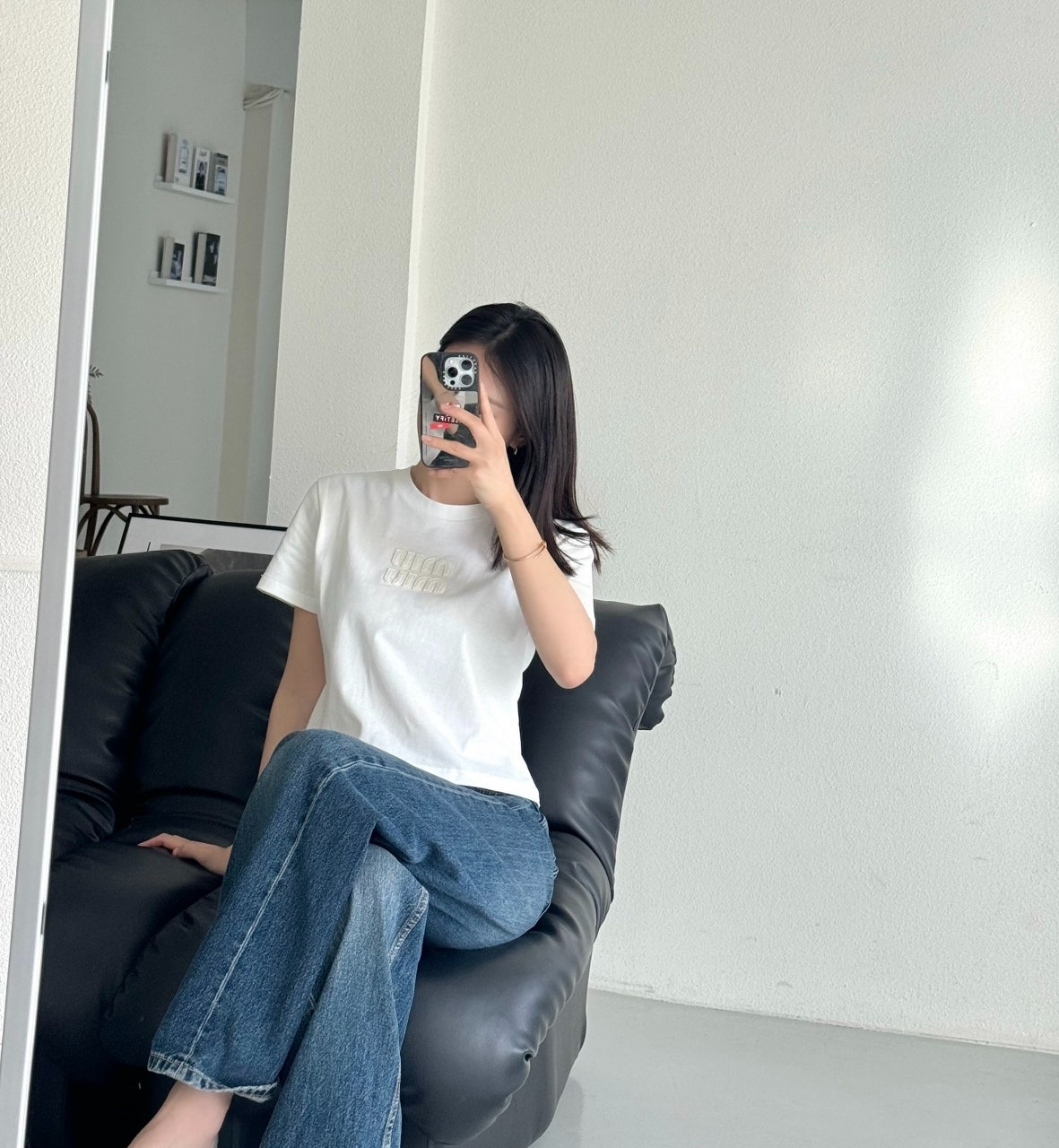 미우미우-상의-국내배송 저지 티셔츠