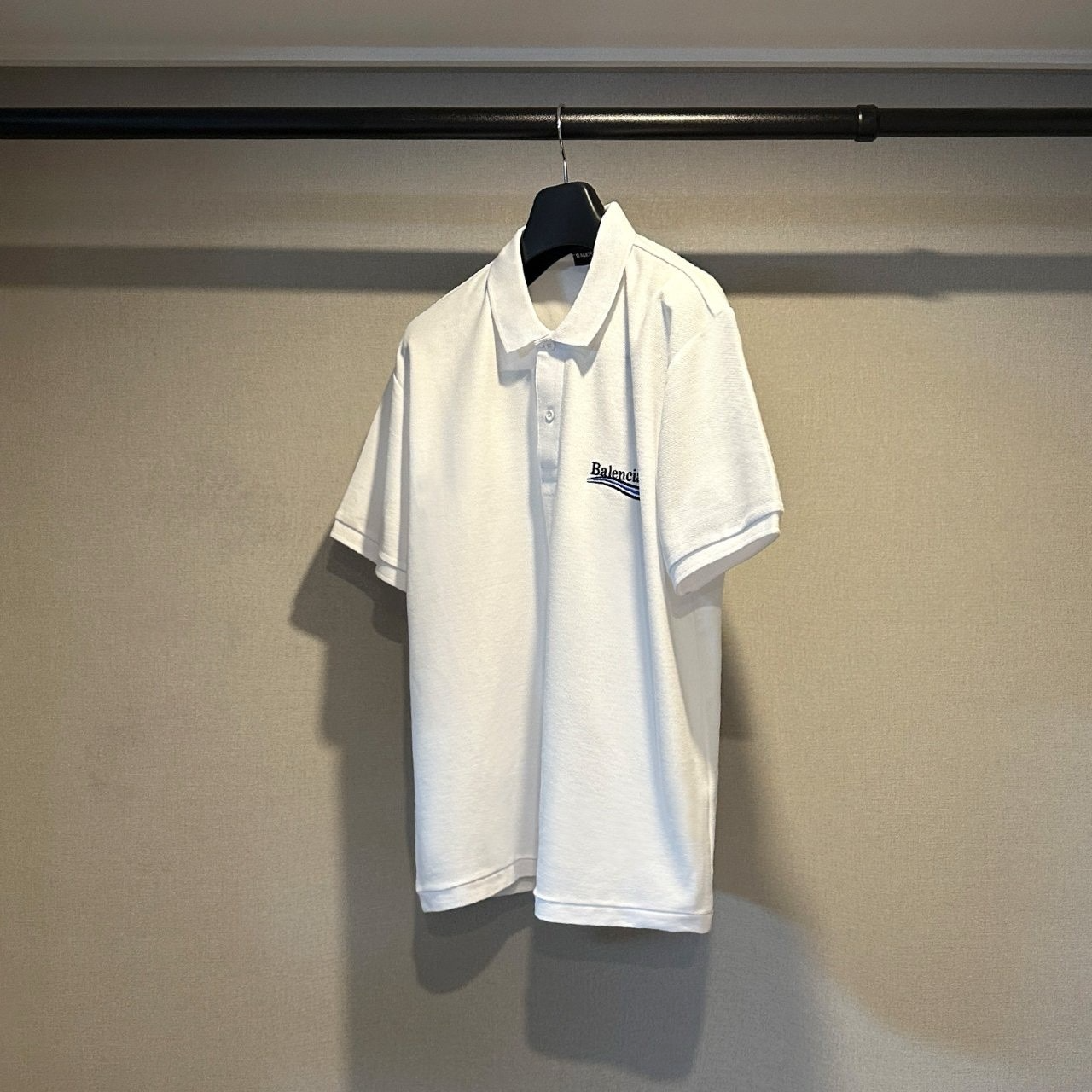 발렌시아가-상의-국내배송 웨브 반팔 카라티
