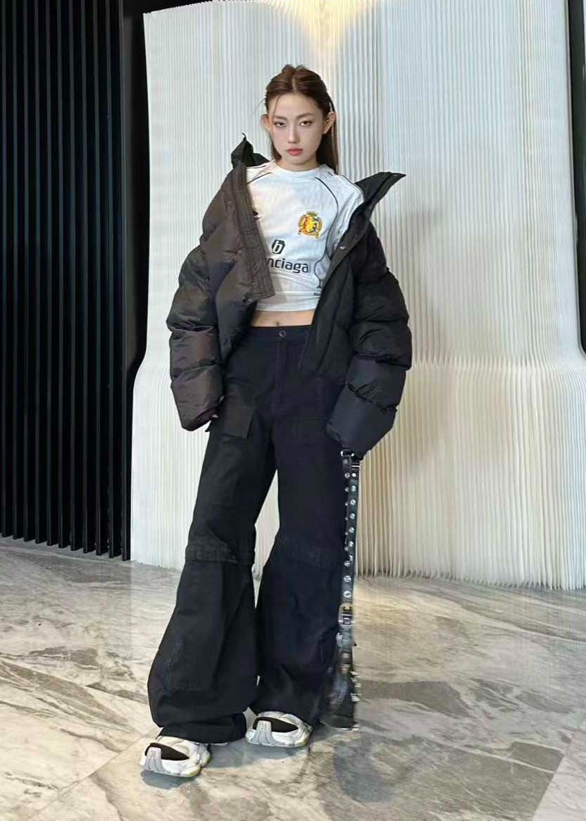 발렌시아가-상의-국내배송 푸퍼 자켓 -블랙-