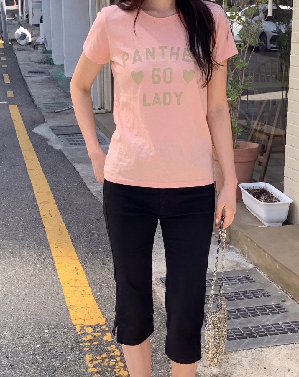 발렌티노-상의-국내배송 팬써 레이디 티셔츠