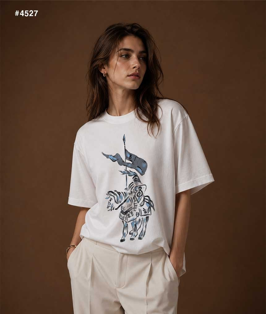 버버리-상의-국내배송 EKD 프린팅 반팔 티셔츠