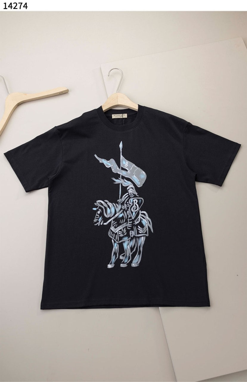버버리-상의-국내배송 EKD(Equestrian Knight Design) 로고 코튼 티셔