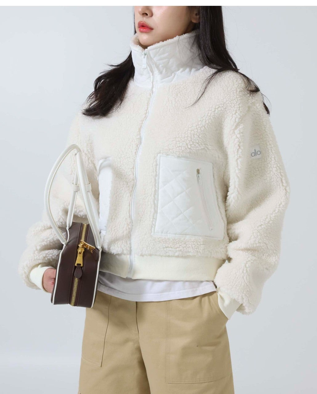 알로-상의-국내배송 셰르파 엣지 탑 재킷 -화이트-