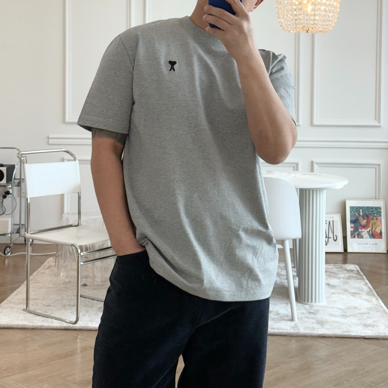 아디다스-상의-국내배송 뉴시즌 드 꾀흐 반팔 티셔츠