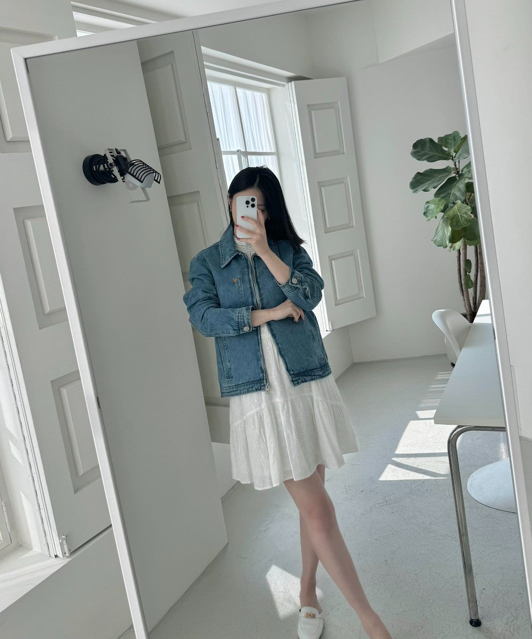 아디다스-상의-국내배송 데님 집업 자켓