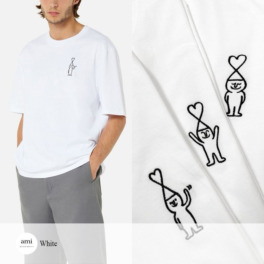 아디다스-상의-국내배송 Jean Jullien x AMI 티셔츠
