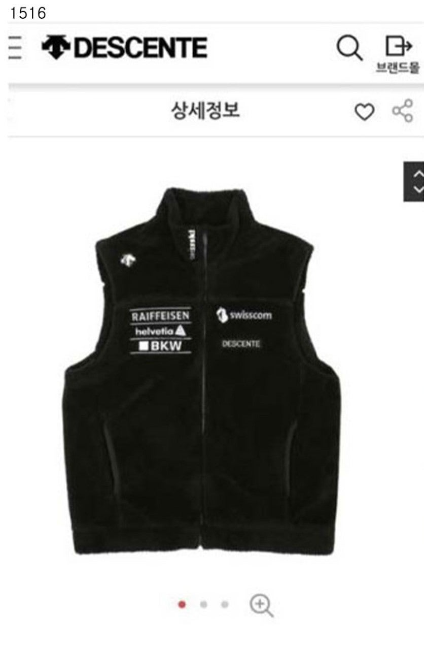 데상트-상의-국내배송 양털 스위스 아우디 베스트