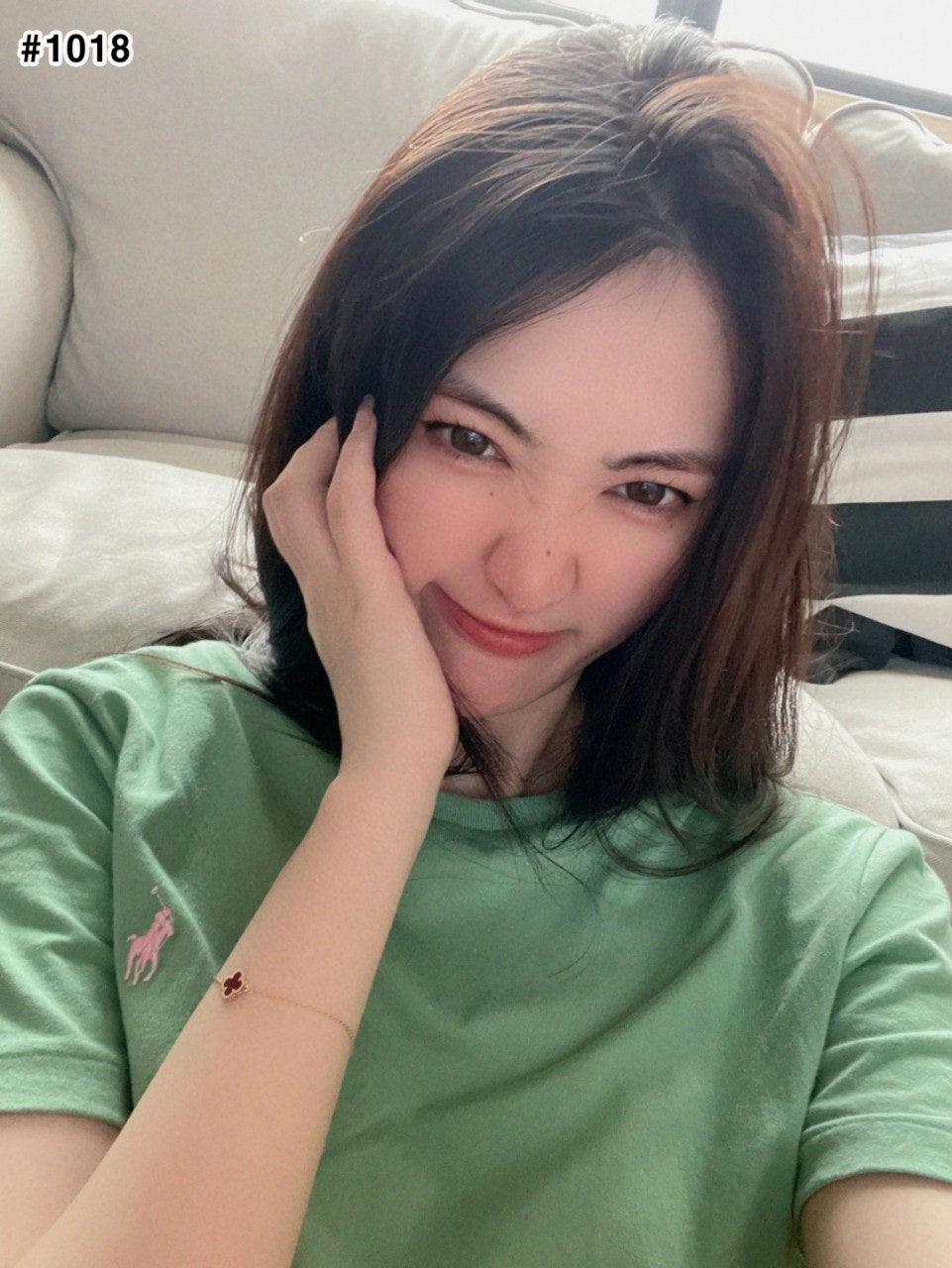 폴로랄프로렌-상의-국내배송 우먼 코튼 라운드 티셔츠