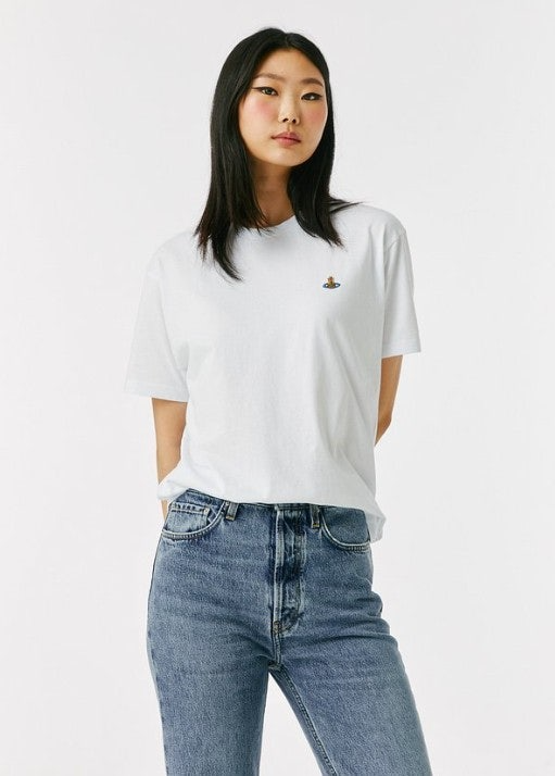 비비안웨스트우드-상의-국내배송 코튼 라운드 반팔