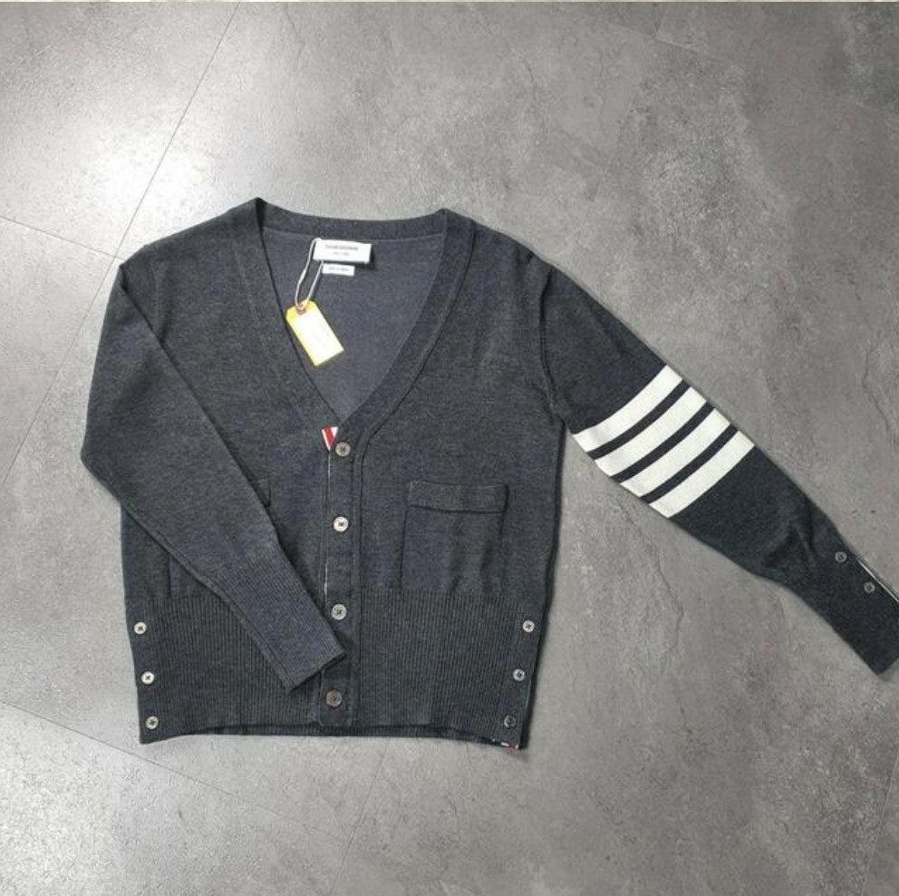 톰브라운-상의-국내배송 사선완장 캐시미어 가디건