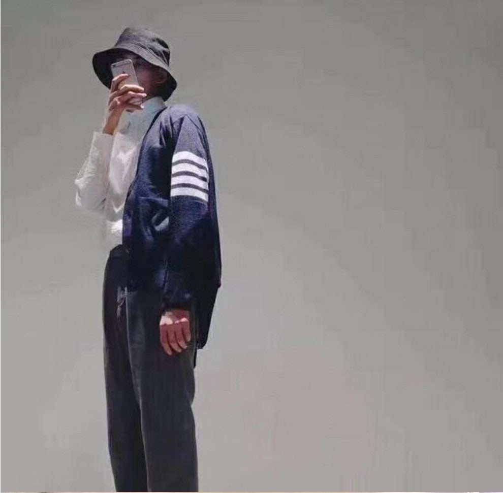 톰브라운-상의-국내배송 사선완장 캐시미어 가디건