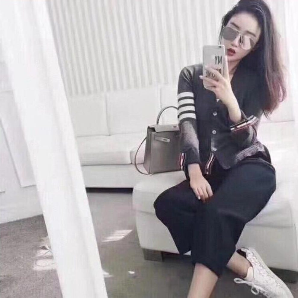 톰브라운-상의-국내배송 사선완장 캐시미어 가디건