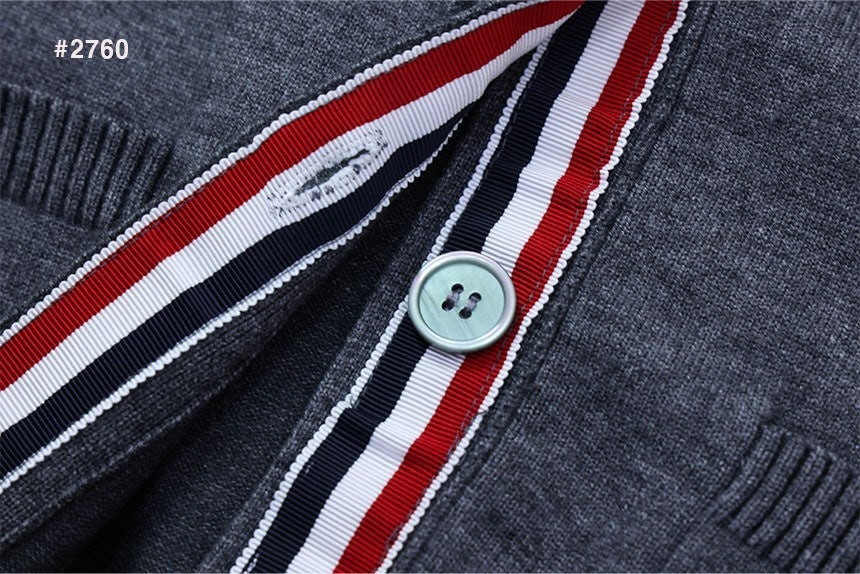 톰브라운-상의-국내배송 여성 사선완장 클래식 브이넥 가디건
