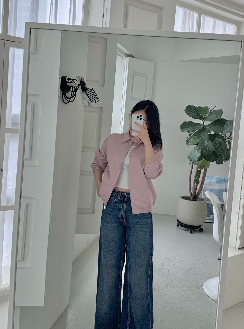 프라다-상의-국내배송 개버딘 블루종
