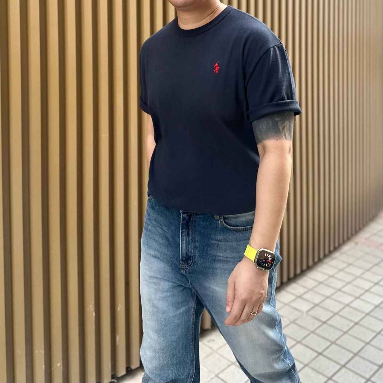 폴로랄프로렌-상의-국내배송 헤비웨이트 클래식 핏 저지 반팔