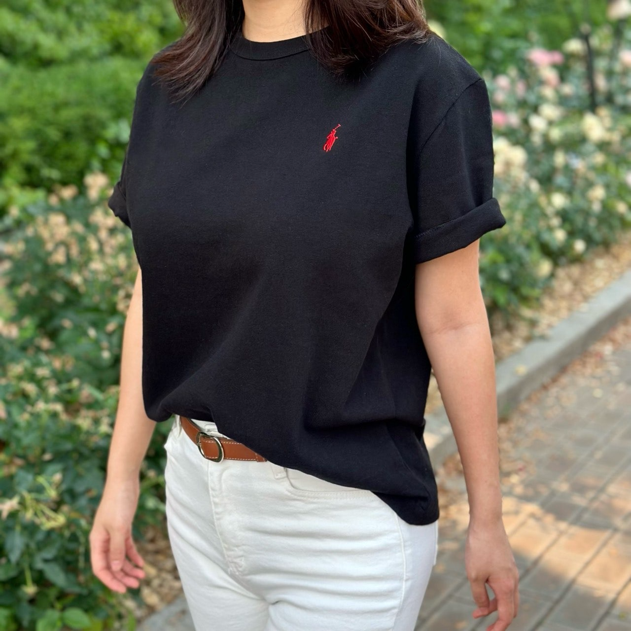 폴로랄프로렌-상의-국내배송 헤비웨이트 클래식 핏 저지 반팔
