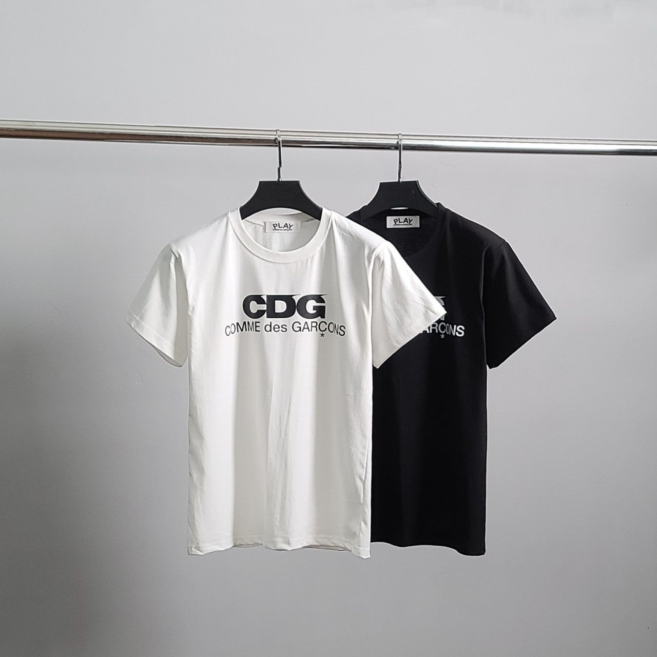 꼼데가르송-상의-국내배송 CDG 코튼 반팔티