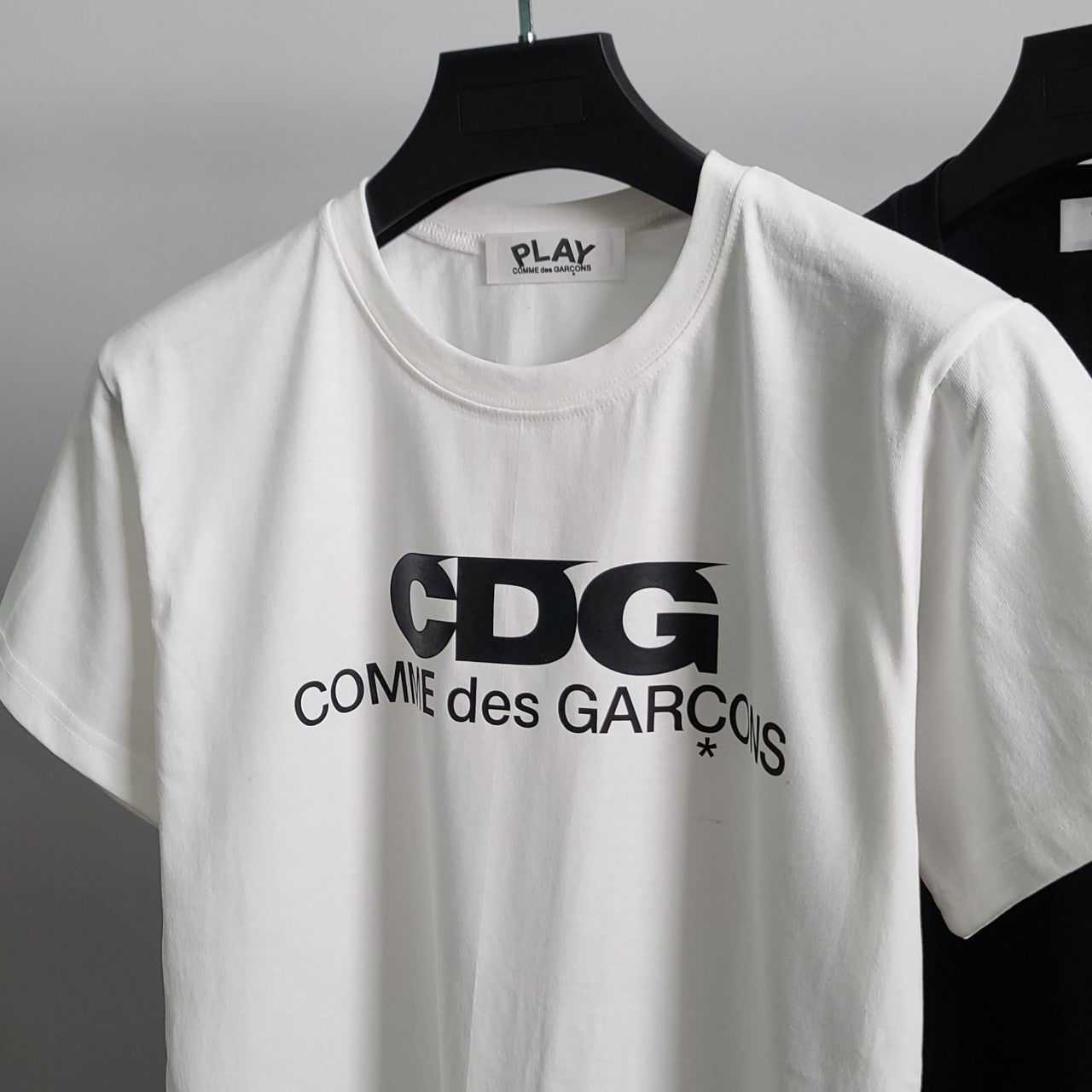 꼼데가르송-상의-국내배송 CDG 코튼 반팔티