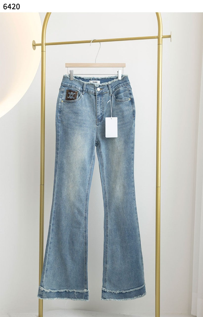 셀린느-하의-국내배송 부츠컷 유니언 워시 데님 팬츠