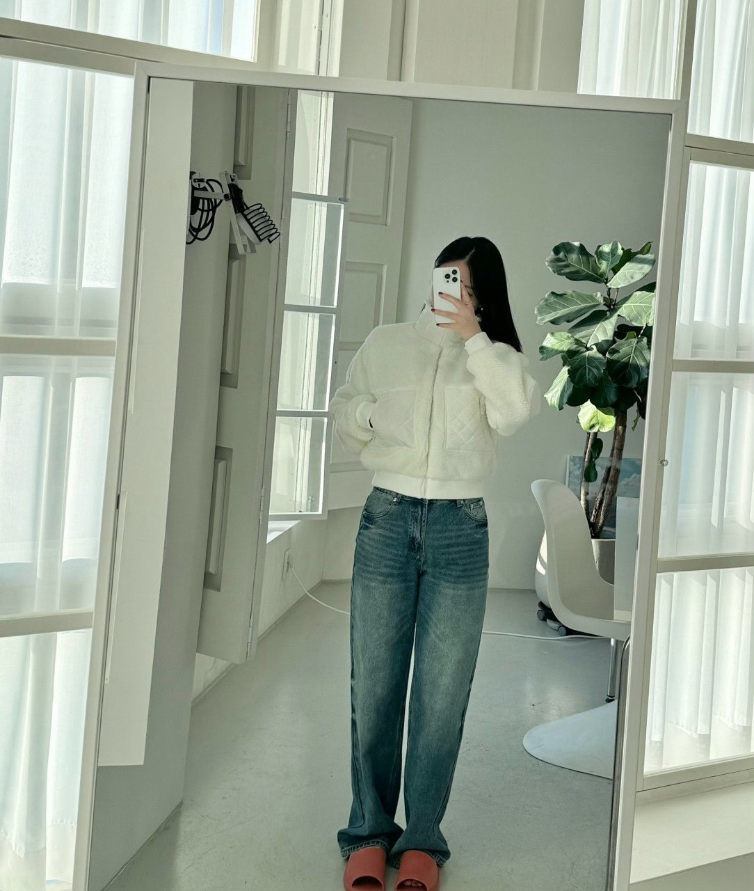 프라다-하의-국내배송 데님 팬츠