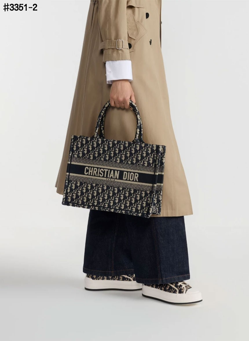 디올-가방-국내배송 Book Tote 백 오블리크 블루