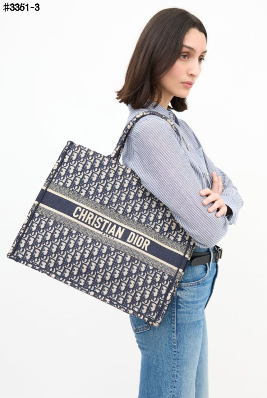 디올-가방-국내배송 Book Tote 백 오블리크 블루