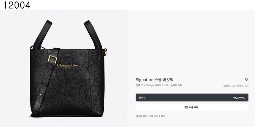 디올-가방-국내배송 Signature 스몰 버킷백