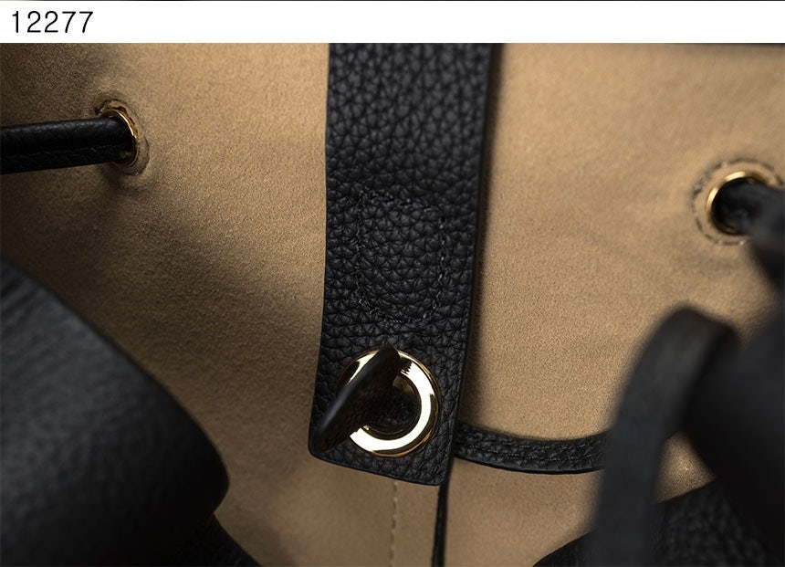 로로피아나-가방-국내배송 Extra Drawstring backpack L27 Calfskin Black