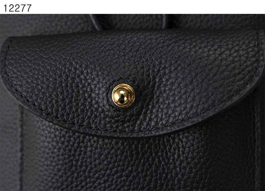 로로피아나-가방-국내배송 Extra Drawstring backpack L27 Calfskin Black