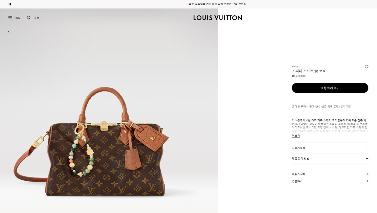 루이비통-가방-국내배송 스피디 소프트 30 보호