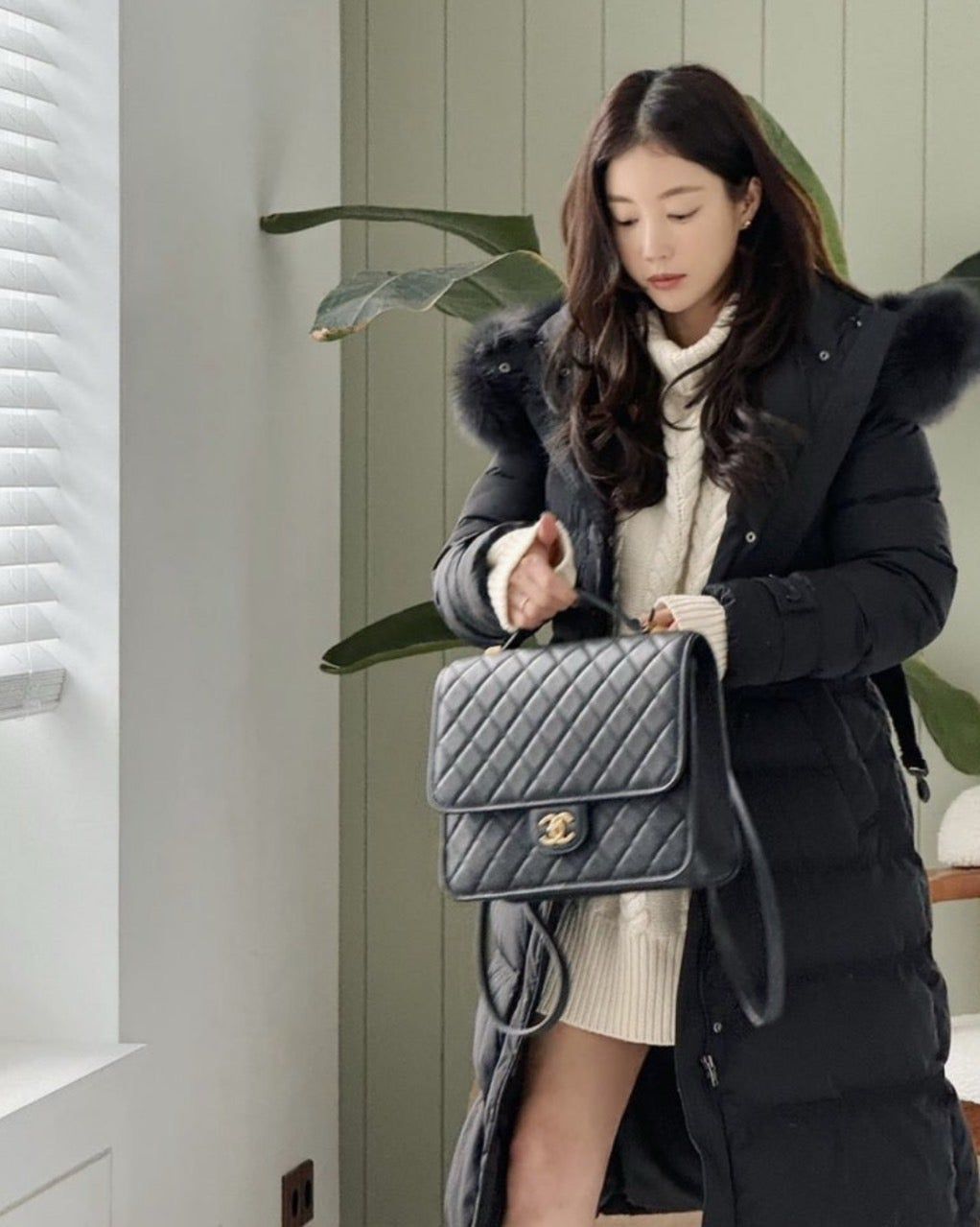 샤넬-가방-국내배송 캐비어 스쿨 메모리 백팩 + 라부부 에디션